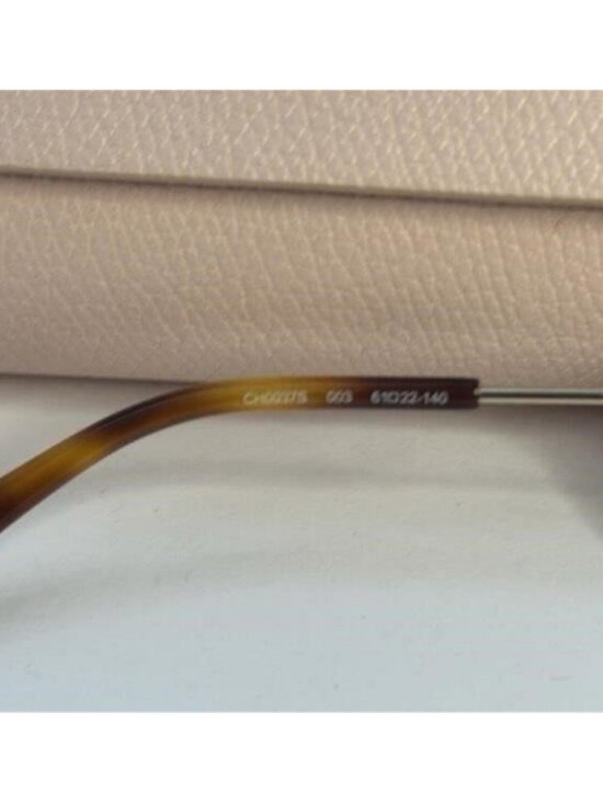 New Authentic Chloé CH 0037S 2343J3 - GOLD/ GREEN GRADIENT Round Sunglasses